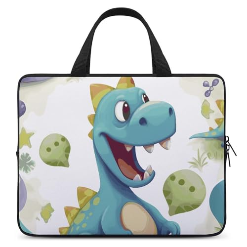 Housse de protection pour ordinateur portable 12 pouces avec motif dinosaure amusant