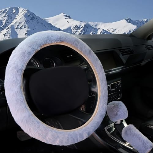 Lenkradbezug Plüsch Rosa - Wärmender Winterbezug Für Lenkräder