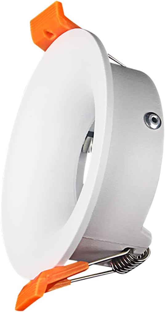 2PCS of Pack WWhite LED Ceiling Lamp Fixture MR16 GU5.3 GU10 Round Trimless Recessed Housing Frame