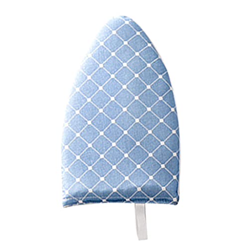 DGFJY Heat Resistant Ironing Glove Protective Insulation Pad Handheld Mini Ironing Mat Board Easy to Use for Garment Steamers Ironing Gloves Protective, Pointed-blue Grid