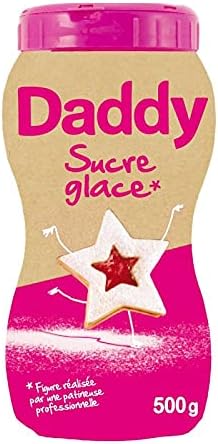 DADDY - Sucre Glace À Soupoudrer Moulin Glace 500G - le Lot De 4