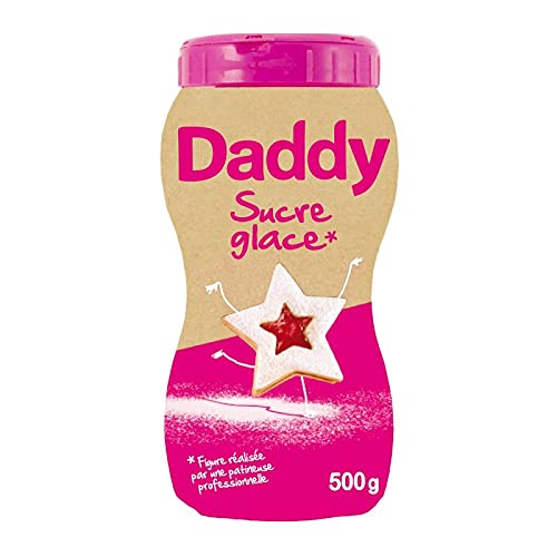 DADDY - Sucre Glace À Soupoudrer Moulin Glace 500G - le Lot De 4