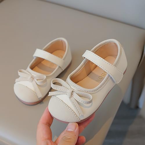 Toddler Baby Girls Mary Jane Shoes Sparkl𝐞 Bow Ballerina Flat𝐬 for Wedding Part𝐲 Birthday Dress Big Girls Dress Shoes4
