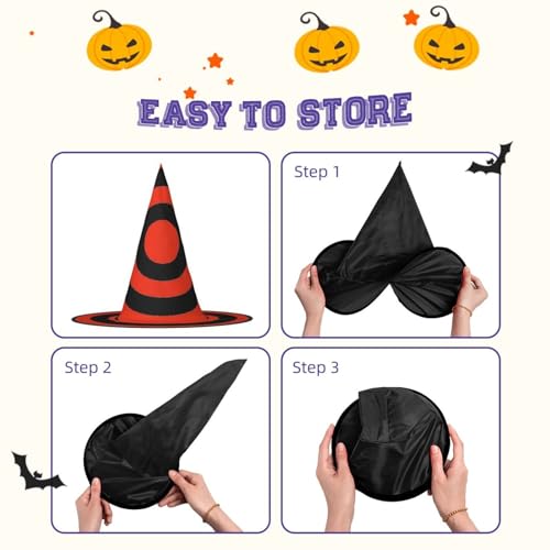 Chapeaux de sorcière Halloween avec impression vectorielle cible pour décoration