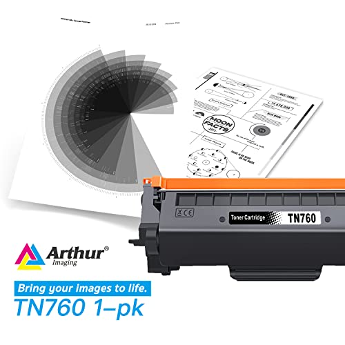 Arthur Imaging With Chip Compatible Toner Cartridge Replacement For Brother Tn760 Tn 760 Tn730 To Use With Hl-L2350Dw Hl-L2395Dw Hl-L2390Dw Hl-L2370Dw Mfc-L2750Dw Mfc-L2710Dw Dcp-L2550Dw (Black 1Pack) #TOP1