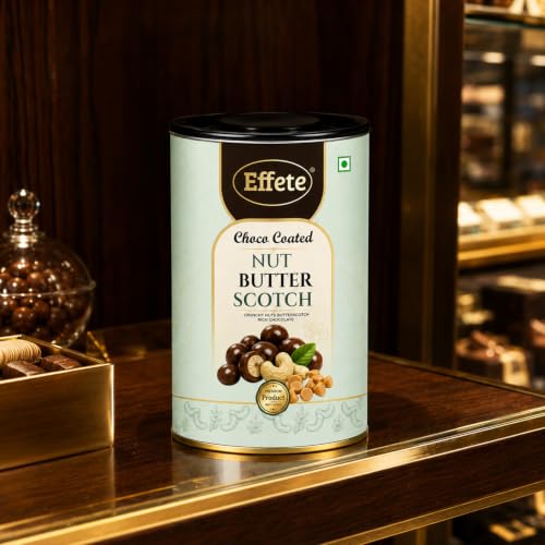 Image of Effete Choco Coated Nut Butter Scotch, Chocolaty Dryfruits, Butter Scotch chocolates packet, Chocolicious Butter Scotch, Premium Chocolate, chocolates gift pack, chocolate box (96gm)