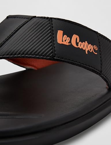 Image of Men's logo print flip-flops slippers