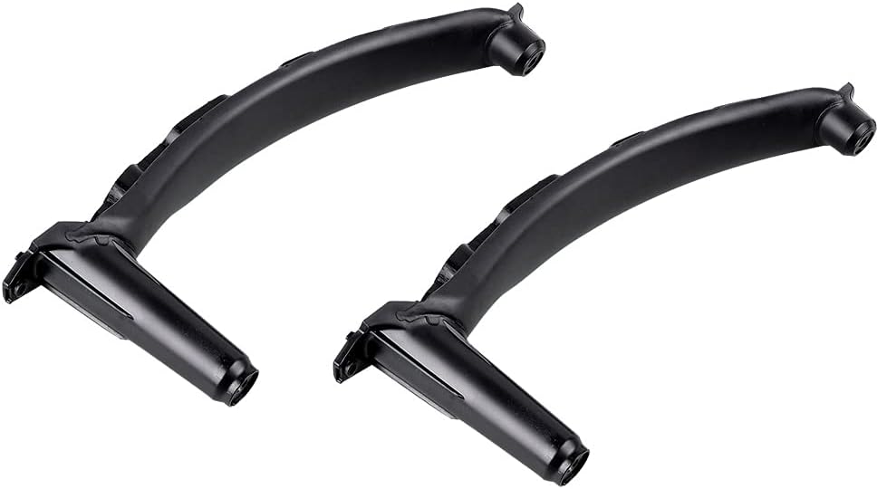 Astra Depot 2pcs Matte Black Door Handle Support Pull Strap, Interior Door Handle Inner Bracket Right Front&Rear Passenger Side Door Armrest Trim Compatible with 2007-2013 BMW X5 E70 X6 E71 E72 LHD
