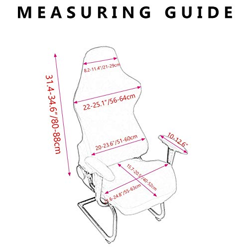 WOMACO Capas para cadeiras de jogo, capa para cadeira de computador com estampa, elástica, para escr