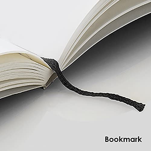 Image of myPAPERCLIP Binary Series - A5 Unruled Notebook | Italian Hardboard Cover | 192 Pages, 80 GSM Paper, A5 (5.83 x 8.27 in) | Thread Bound with Elastic Closure & Bookmark | Red