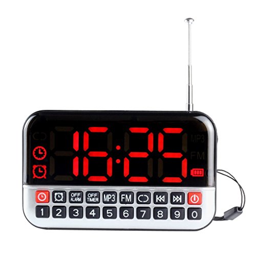 BXT® - Radiosveglia MP3 Schermo LED Piccolo Stereo...