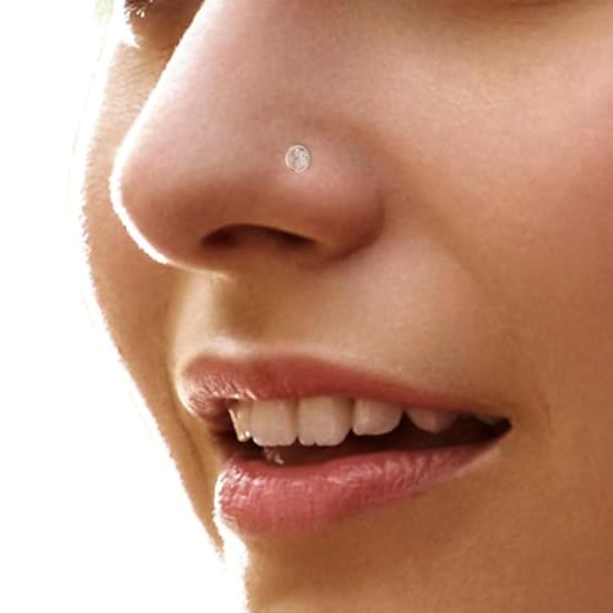 Women's 14Kt Rose Gold Stud Nosering, Chic