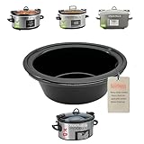 7 Quart Slow Cooker Ceramic Pot Replacement, Insert pot Compatible for Crock Pot 7 Quart Slow Cooker Model: CPSCVTS70LL-S, SCCPVLF710-S, CPSCVC70LL-B-122, see instruction carefully before order