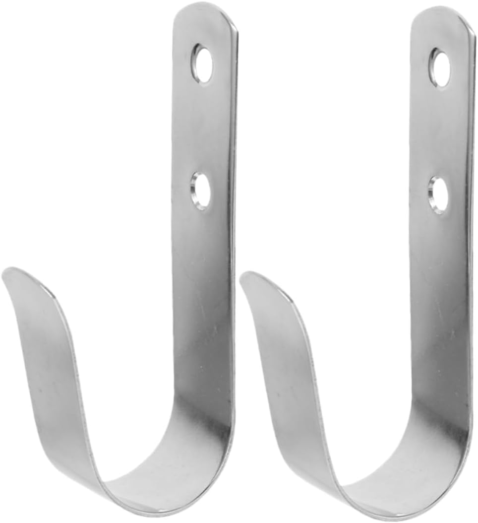 2Pcs Stainless Steel Boat Hooks Yacht Hooks for Clothes Towels and Gear Smooth Surface Design for Scratch Use Versatile Accessories for Boating
