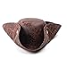 Scotamalone Brown Pirate Hat Tricorn Captain Hat Distressed Leather Vintage Pirate Hat for Men Women Pirate Costume Accessories