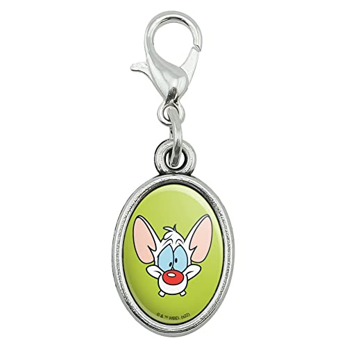 Pinky Brain Oval Charm Pendant (GraphiCS & More)
