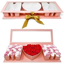Empty Mom Flower Gift Box Mothers Day Floral Arrangement Letter Shaped Cardboard Fillable Box Chocolate Gifts Packaging for Mothers Valentine Birthday
