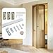 Bifold Door Hardware with Track, 24-Inch Bi-fold Closet Door Track Kit, Uninterrupted Steel Track, Quiet Operation, Included Track, Hinge, All Pin, Door Stop, Bottom Bracket, Knobs and Screws