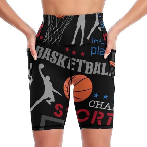 Basket-ball legging court femmes taille haute et boxer short de sport S