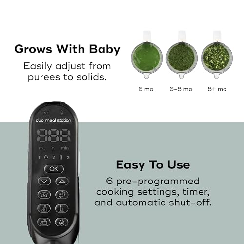 Babymoov Duo Meal Station XL 6-in-1 Baby Food Maker, Large Capacity Steamer Blender Processor, Bottle Warmer, Defroster, Sterilizer for Homemade Baby Food, Black by Babymoov - Image 5