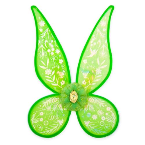 Disney Store Official Tinker Bell Light Up Fairy Wings for Kids - Perfect Halloween Costumes, Birthday Girl Dress-Up, Halloween Party Fun with Glimmering Filigree & Adjustable Arm Bands Multicolored