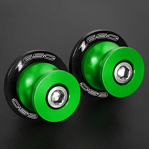 Z650 Motorcycle Swing Arm Sliders Spools M8-2Pcs Cnc 8Mm Swing Arm Stand Screw, Fit With Kawasaki Z650 2000-2022 (Green) #TOP2