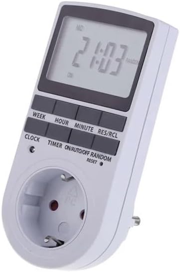 電子デジタルタイマースイッチ 24時間周期キッチンタイマーコンセント プログラム可能なタイミングソケット 220V FRAILEVO