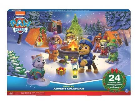 cavernedesjouets Calendrier de l Avent Jouets pour Pat Patrouille : Figurines Heros et Accessoires de Jeu - Set Cadeau Noel 2022 et Carte Animal