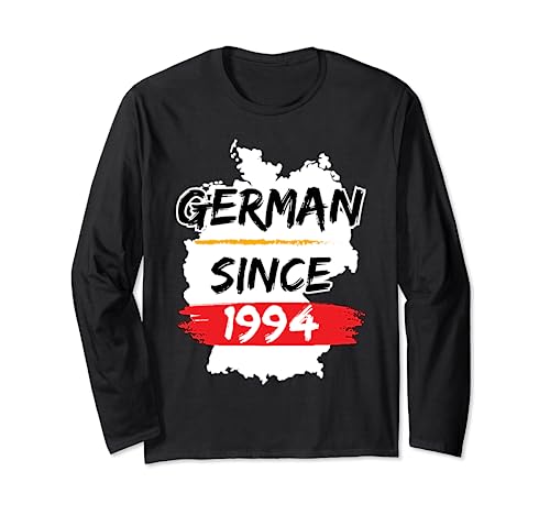 Mapa alemán de Alemania desde 1994 regalo de cumpleaños Manga Larga