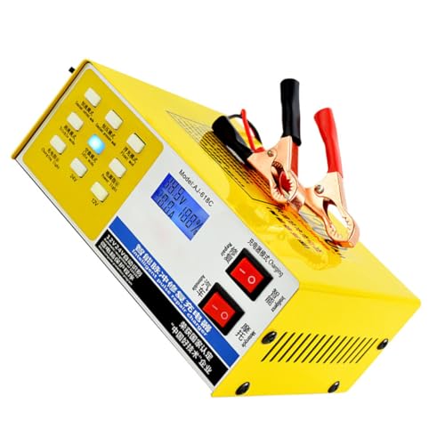 FUNOMOCYA Caricabatterie per Auto 12V/24V Caricabatteria Intelligente a Impulsi per Camion Modalità Riparazione e Carica Mantenimento