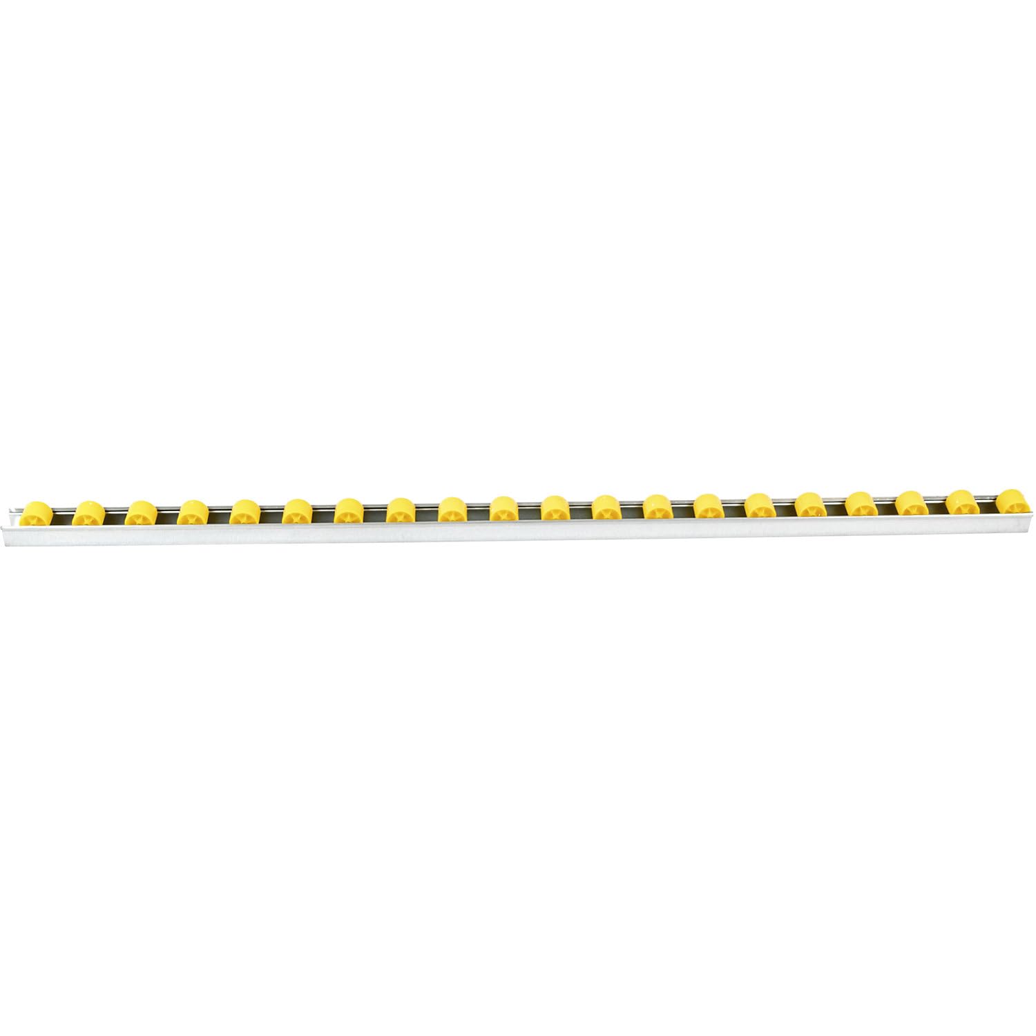FRANKEL kaiserkraft | Rail à galets cylindriques | à intervalles de 50 mm | Ø 28 mm | plastique | longueur 2 m