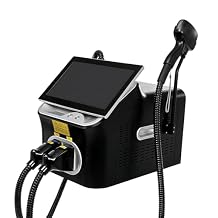 Professional 2-in-1 beauty device for hair removal and tattoo removal, with a power of 4000W and a frozen hair removal handle to soothe the skin