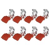 VILLFUL 8 Abrazaderas Ajustables para Fregadero de Cocina Soportes Metálicos Resistentes para Fijación sin Taladro Accesorios para Instalación de Lavadero Paquete de 8 Piezas