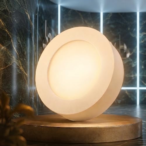 Image of Instapower Aluminium Surface Ceiling Light Ultra Slim Round LED Downlight 2-Year Warranty (Warm White-8W)