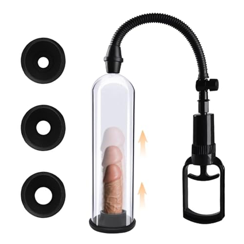 Penis Pump Sex Toys for Men, Vacuum Suction Penis Extender Cock Enlarger Penis Erection Training Cup for Male Toys4mens UK Couples Sex Gifts
