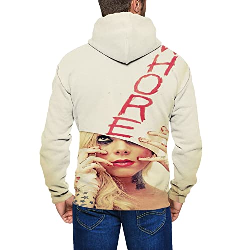 Alandbob In Music This Theme Moment Band Maria Brink Whore Zipper Hoodie Men Sweatshirts Trendy Pullover Hooded For Teens Men Youth Black X-Large #TOP1