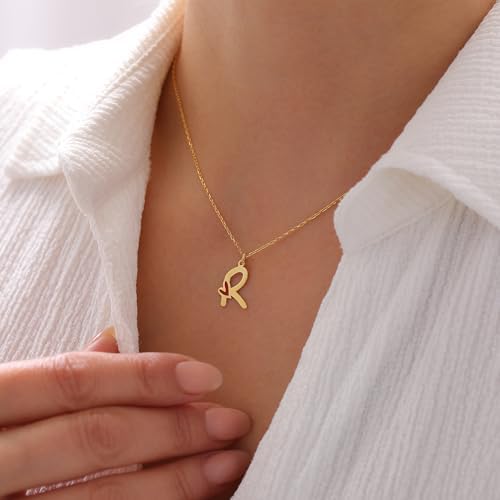 925 Ayar Gümüş, Kalp Detaylı Mineli Harf Kolye, Kırmızı Mine, Kişye Özel, Stiline Seç (S, Gümüş) - Görsel 2