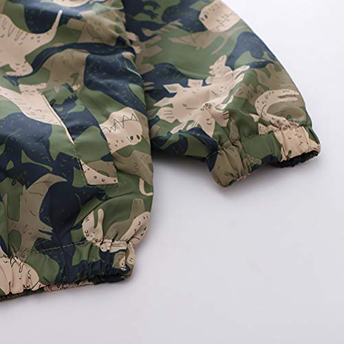 Btgixsf Baby Boys Dinosaur Hooded Zip Jackets Windbreaker Coat For Toddler Lightweight Outwear 508 4T #TOP3