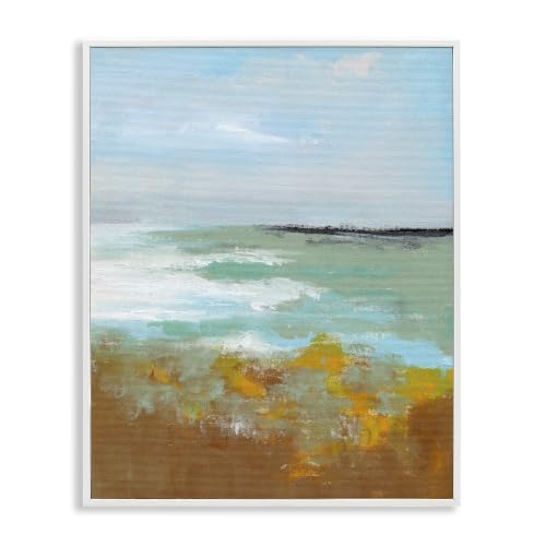 Modern Ocean Waves Landscape, 11 x 14 Inch Framed Giclée Print