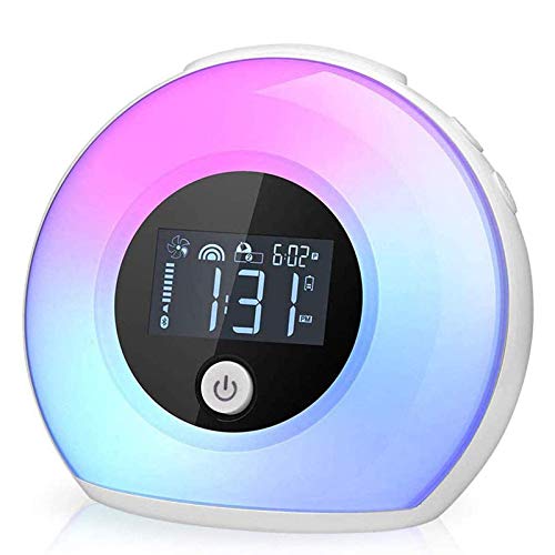 Digitaler Wecker, Smart Kids Wecker mit Bluetooth-Lautsprecher, Weck-up Nachtlicht für Kinder drahtlose LED-Nachtlampe für Schlafzimmer