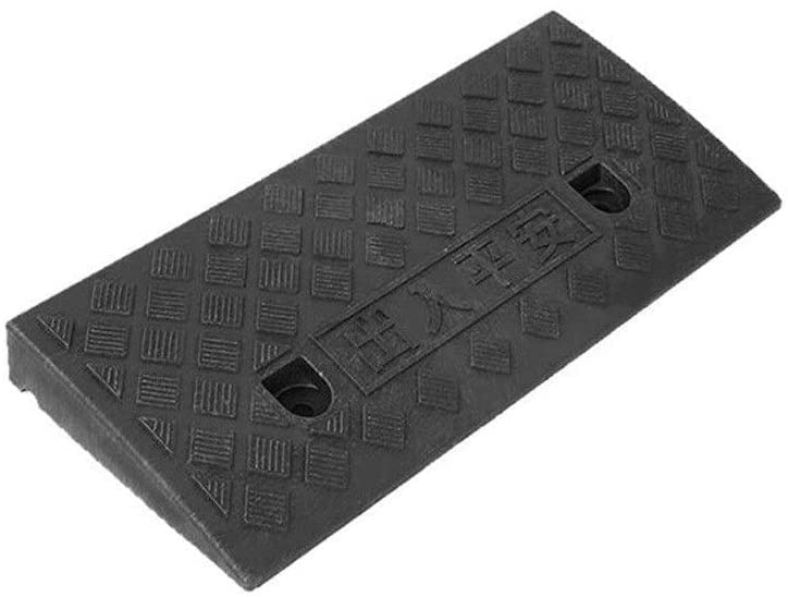 Rampe pour fauteuil roulant et seuil de porte noire pour vieil homme handicapé 5-13,5 cm