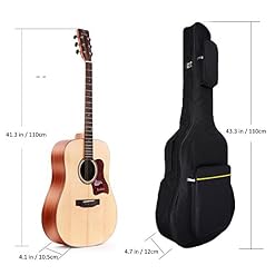 MINGZE Housses pour guitare,Sac de guitare de 41 pouces, sac à dos de guitare imperméable épais imperméable à l’eau plus… - Les Beatles, Paul McCartney, John Lennon, RIngo Starr, George Harrison MINGZE Housses pour guitare,Sac de guitare de 41 pouces, sac à dos de guitare imperméable épais imperméable à l'eau plus… – Image 3