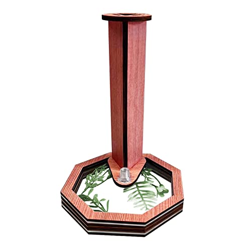 Classic Wooden Diy Kaleidoscope Kit For Kids Adults, Natural Wood Kaleidoscope Kit With Artificial Flower, Magic Rotating Kaleidoscope Making Set (A) #TOP2