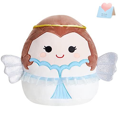 BSTAOFY Cute Angel Soft Plush Pillow with Wings & Halo Collection Squishy Angel Stuffed Animal Valentines Cushion Christmas Holiday Birthday Gifts for...