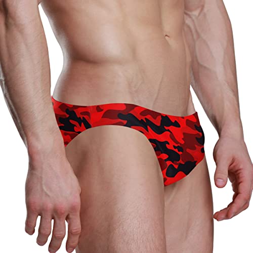 Men Bikini Camouflage Red Swimsuit Swimwear Swim Briefs Xl 20403022 #TOP5
