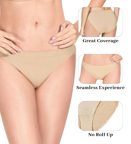 Pro Dance Ballet Briefs for Girls and Women Seamless Gymnastics Under-pants Dancer Beige Ballerina Underwear4