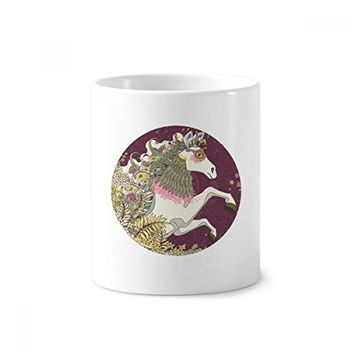 Cadeau ukiyo-e mug en céramique blanche avec cheval ailé japonais pour surprendre vos proches
