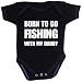 BabyPrem Baby Fishing with My Daddy Fun Clothes Bodysuit Vest One-Piece BLK 0-3
