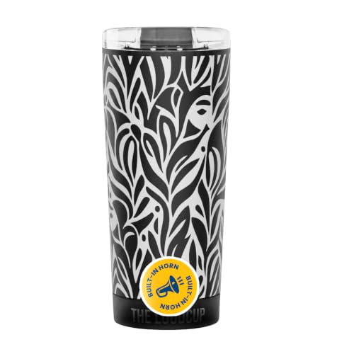 The LoudCup Blow Horn Tumbler, Cheer & Sip 2-in-1 Reusable Water Bottle with Built-In Horn for Sports Games, Tailgates, Parties & Events, BPA-Free, 16 oz, Twist