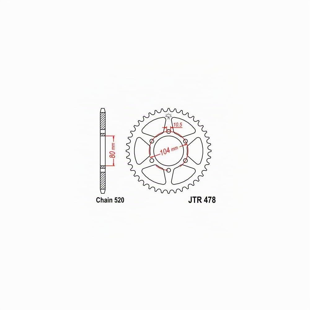 D.I.D 100798+, Kit Trasmissione S-AC+2 15-45-114 DID520VX3 (G&B) R Unisex-Adult, Other, Taglia Unica